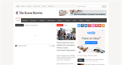 Desktop Screenshot of koreabizwire.com