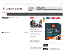 Tablet Screenshot of koreabizwire.com